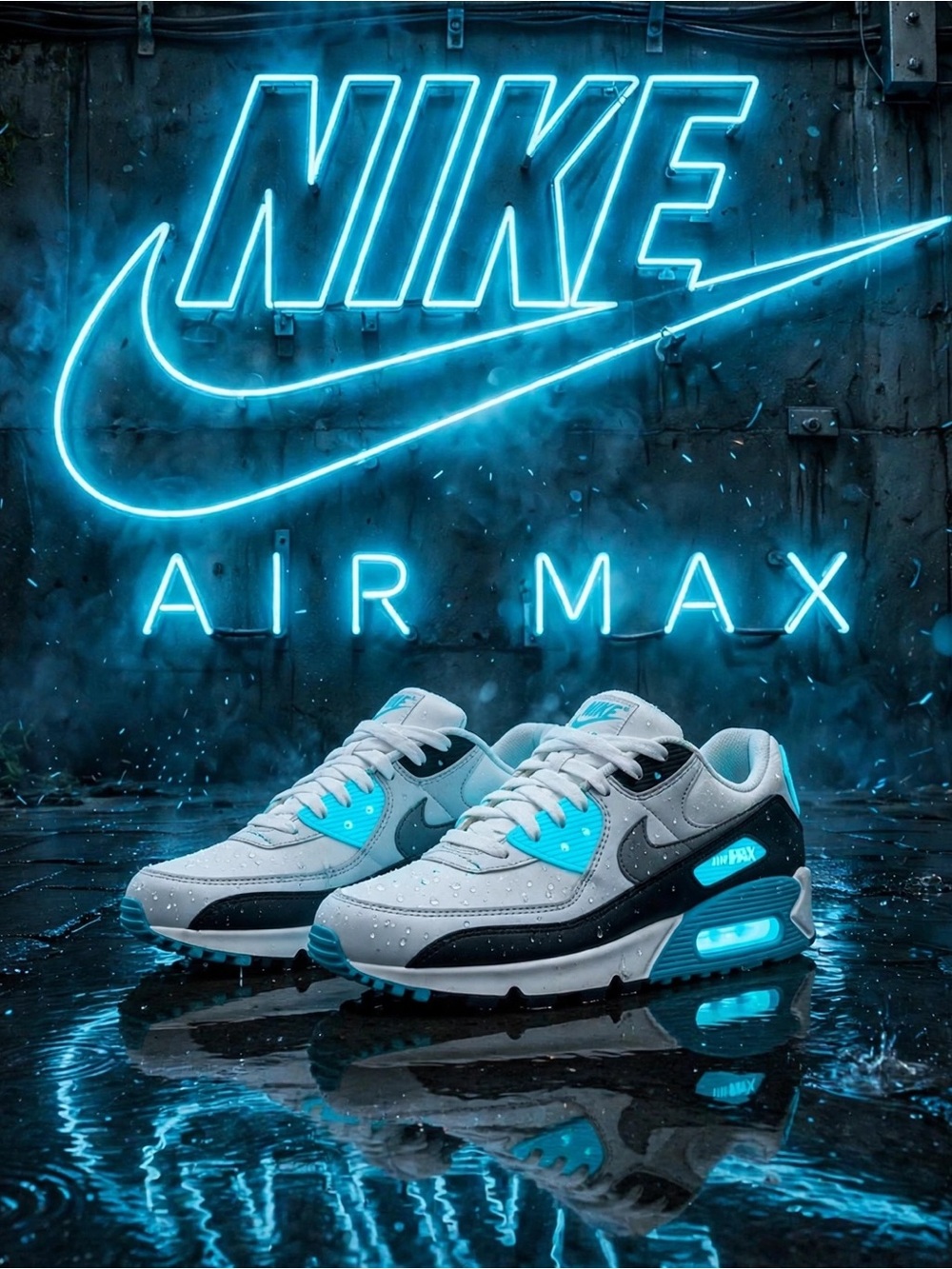 Nike Air Max 90 White Teal Nebula (2023) W10.5/M9